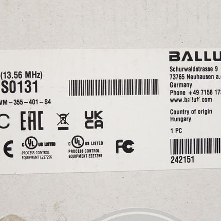 Balluff BIS0131 BIS VM-355-401-S4 HF-Schreib-/Lesekopf / Neu OVP versiegelt - Maranos.de