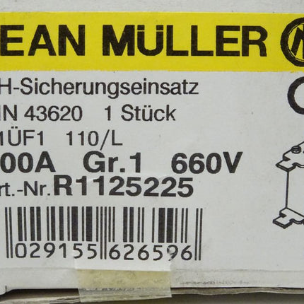 Jean Müller NH-Sicherungseinsatz  200A 660V R1125225 OVP