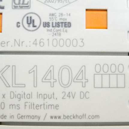 Beckhoff KL1404 digitale Eingangsklemme - Maranos.de