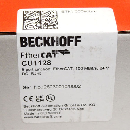 Beckhoff CU1128 8-Port-Abzweig EtherCAT / Neu OVP versiegelt - Maranos.de