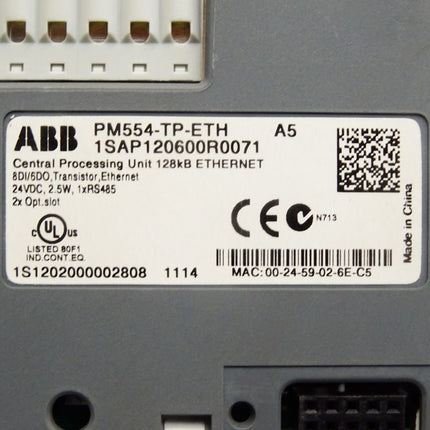 ABB PM554-TP-ETH A5 1SAP120600R0071 CPU - Maranos.de