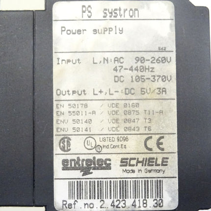 Schiele PS systron Power Supply 2.423.418.30