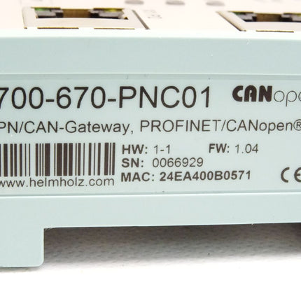 Helmholz 700-670-PNC01 PN/CAN Gateway Canopen / unbenutzt