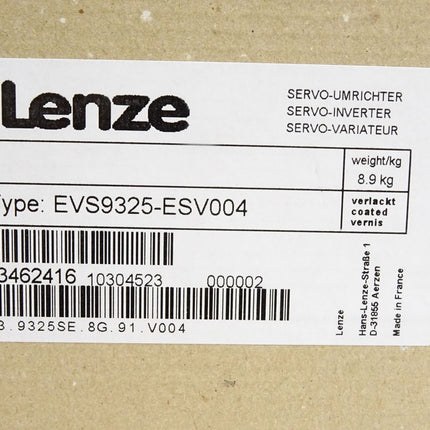Lenze Servo-Umrichter 5.5kW 13462416 EVS9325-ESV004 / Neu OVP versiegelt - Maranos.de
