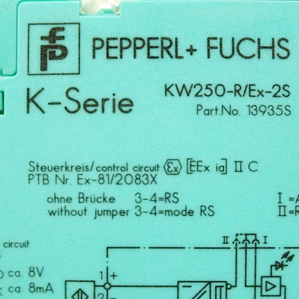 Pepperl+Fuchs K-Serie 13935S 13935 S KW250-R/Ex-2S - Maranos.de