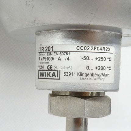 WIKA TR201 -50...-+250°C Widerstandsthermometer