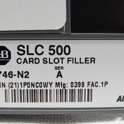 AB Allen Bradley SLC 500 Card Slot Filler 1746-N2 NEU