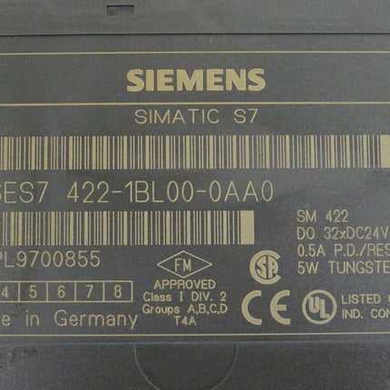 Siemens 6ES7422-1BL00-0AA0 Simatic S7 6ES7 422-1BL00-0AA0 E:03