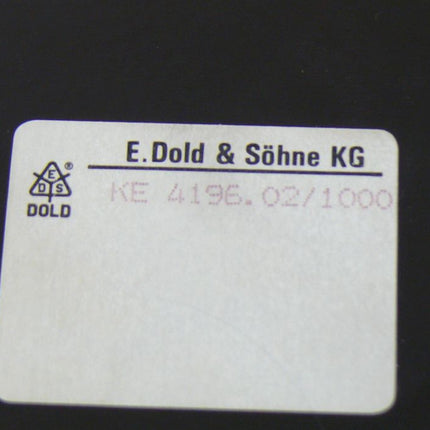 E Dold & Sohne KE 4196.02/1000 KE4169 TE3151 TE3143