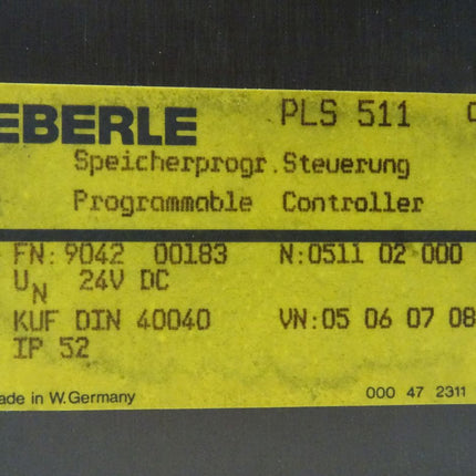 Eberle PLS 511 Speicherprogr. Steuerung PLS 51102000000 OVP