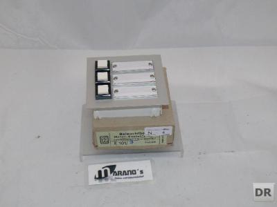 NEU- Metall-Kontaqkplatte E101/3 Leichtmetall / Alu - eloxiert OVP