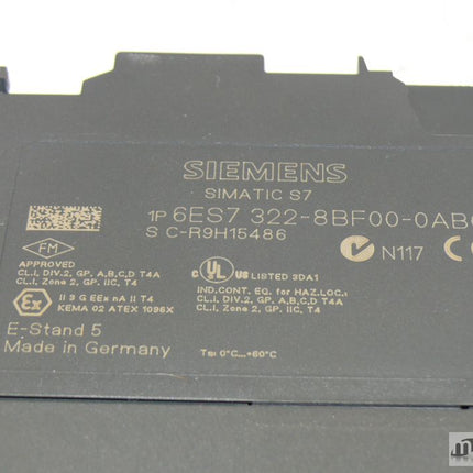 Siemens 6ES7322-8BF00-0AB0 Simatic S7 6ES7 322-8BF00-0AB0 E:05