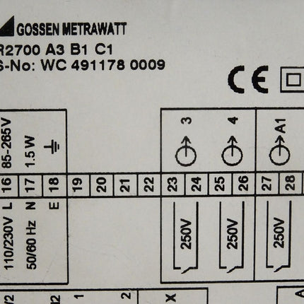Gossen Metrawatt R2700 A3 B1 C1 Kompaktregler / Neu - Maranos.de