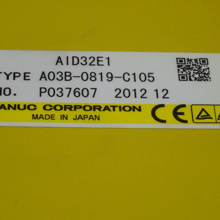 FANUC LTD AID32E1 Type A03B-0819-C105 / P037607 2012 12