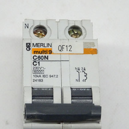 Merlin Gerin Multi 9 C60N C6 Leitungsschutzschalter Sicherung Sicherungsautomat