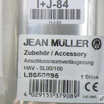 Neu-OVP Jean Müller HAV-SL00/100 Anschlussraumabdeckung L8950895