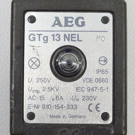 AEG GTg13NEL Positionsschalter Switch GTg 13 NEL VDE 0660 IP 65 910-154-333