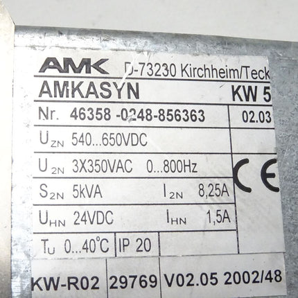 AMK AMKASYN KW5 46358-0248-856363 / v02.03 / Servomodul