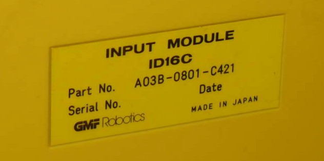 FANUC A03B-0801-C421 / A03B0801C421  Output Module ID16C / DC24V