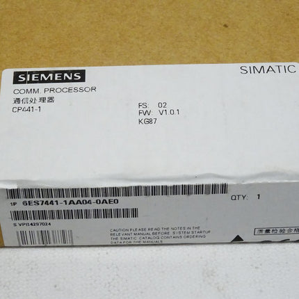 Siemens 6ES7441-1AA04-0AE0 Simatic S7 6ES7 441-1AA04-0AE0 neu-versiegelt