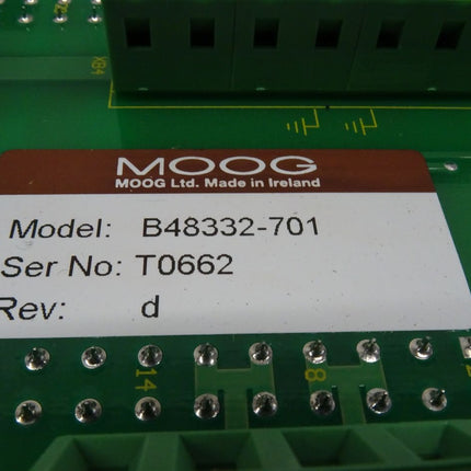 MOOG B48332-701Controller Board neuwertig