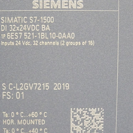 Siemens S7-1500 6ES7521-1BL10-0AA0 6ES7 521-1BL10-0AA0 - Maranos.de