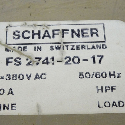 Schaffner FS2741-20-17 3x380VAC 20A - Maranos.de