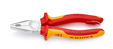 Knipex 03 06 180 VDE-Kombizange mit Mehrkomponenten Hüllen 0306180 - Maranos.de