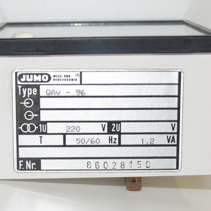JUMO QAv-96 / 220V / 0-100C / Mess-Regler QAv96
