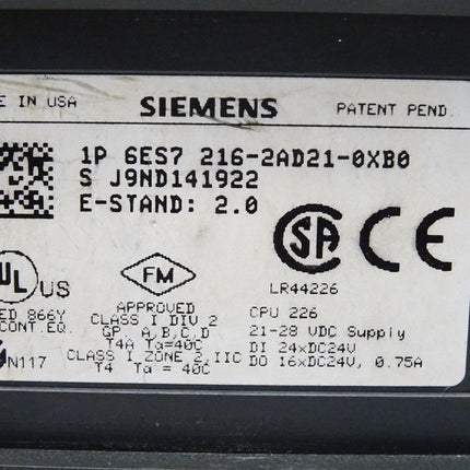 Siemens CPU226 6ES7216-2AD21-0XB0 / 6ES7 216-2AD21-0XB0