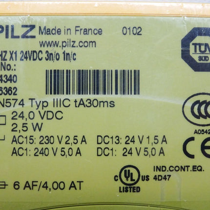 Pilz Sicherheitsschaltgerät 774340 P2HZ X1 24VDC 3n/o 1n/c / Neu OVP - Maranos.de