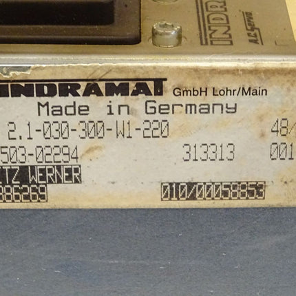 Indramat TDM 2.1-30-300-W1-220 Servo Controller