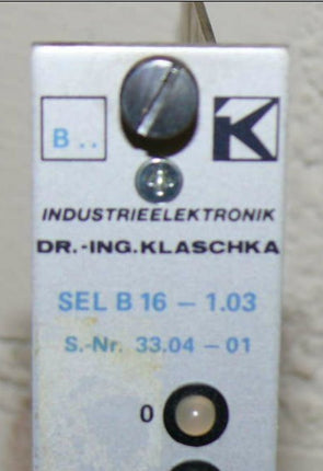 Klaschka SEL B16-1.03 / 33.04-01 / Einschubkarte 16 Eingaben 24V 20mA / SEL B 16