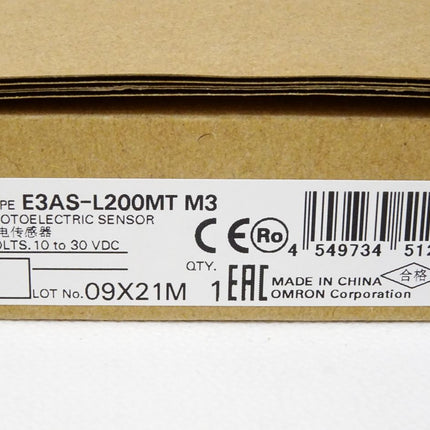 Omron Photoelectric sensor E3AS-L200MT M3 / Neu OVP versiegelt - Maranos.de