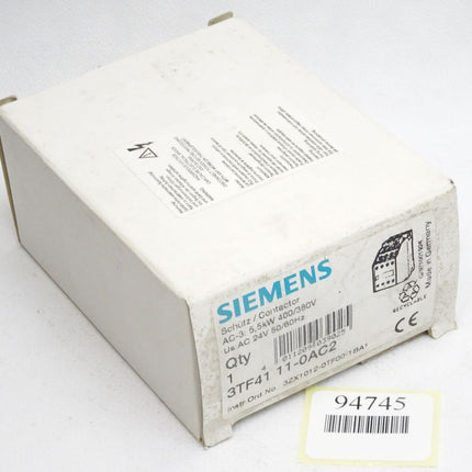 Siemens Schütz 3TF4111-0AC2 3TF4111-0A / Neu OVP