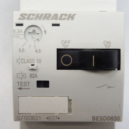 Schrack Motorschutzschalter / 4,50-6,30A / 2,20kW / BESD0630 / Neu OVP