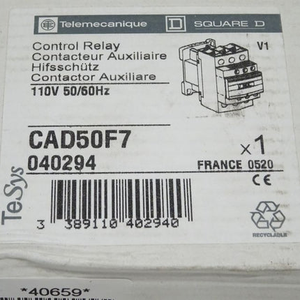 Telemecanique CAD50F7 / 110V 50/60Hz Hilfsschütz