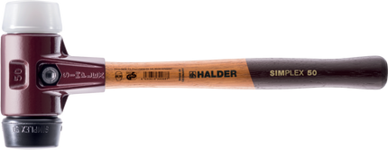 Halder 3027s020 SIMPLEX-Schonhammer Gummikomposition Superplastik + Magnethalter - Maranos.de