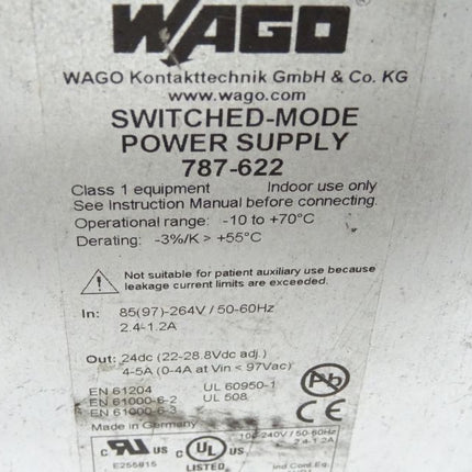 WAGO Switched-Mode-Power Supply 787-622