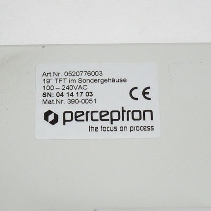 Perceptron 0520776003 19" TFT Industrie Panel 100-240VAC / 390-0051