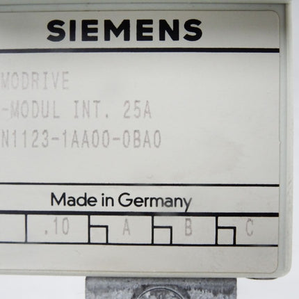 Siemens Simodrive VSA-9/18A DIG 6SN1130-1DA11-0BA0 LT-Modul INT. 25A 6SN1123-1AA00-0BA0
