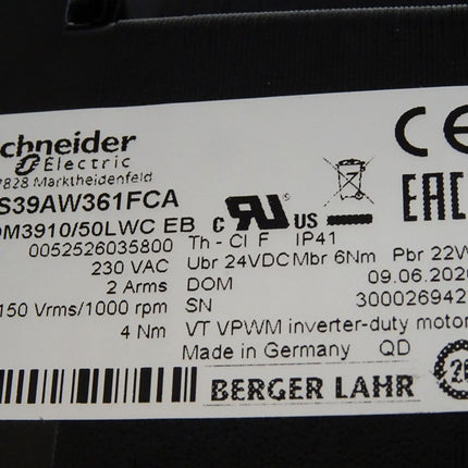 Schneider Electric Schrittmotor BRS39AW361FCA VRDM3910/50LWC EB 1000rpm / Neu - Maranos.de