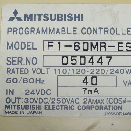 Mitsubishi F1-60MR-ES Programmable Controller