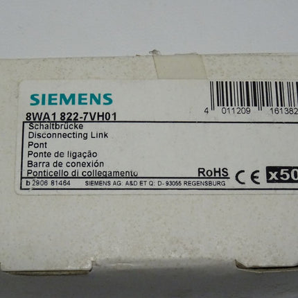 Siemens 50Stk. 8WA1822-7VH01 Schaltbrücke 8WA1 822-7VH01 NEU-OVP