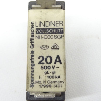 Lindner NH-C00SGP 20A Sicherungseinsatz 500V