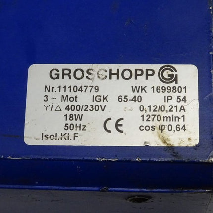 Groschopp 11104779 + Pepperl Fuchs 108051 Getriebemotor