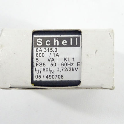 Schell 6A 315.3 Stromwandler Trafo Transformator neu-OVP