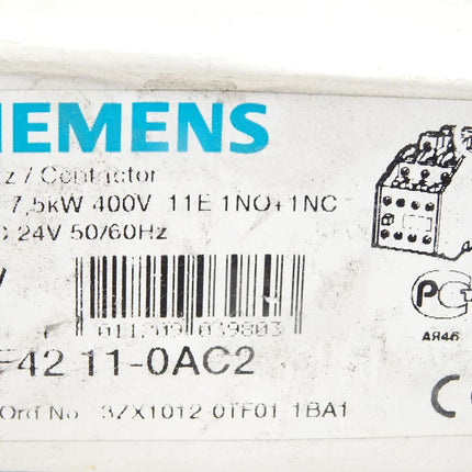 Siemens Schütz 3TF4211-0AC2 / Neu OVP
