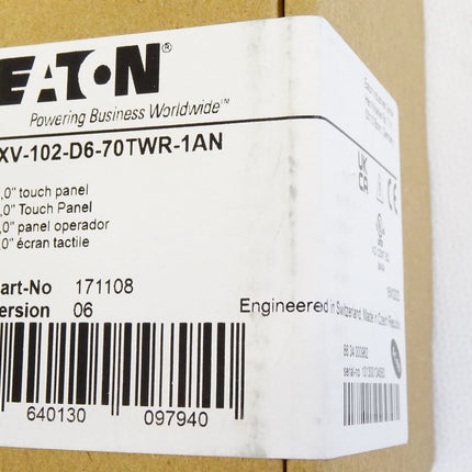 Eaton Touch Panel XV-102-D6-70TWR-1AN Neu OVP versiegelt