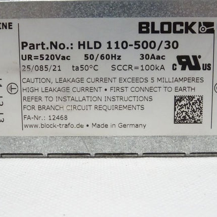 BLOCK HLD 110-500/30 UR=520Vac SEW Netzfilter SEW 08271283